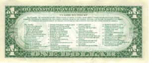 Possible version of new dollar bill reverse